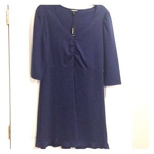 Navy blue Express dress NWT